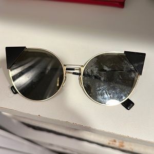 Fendi brown and gold metal sunglasses. Good condition